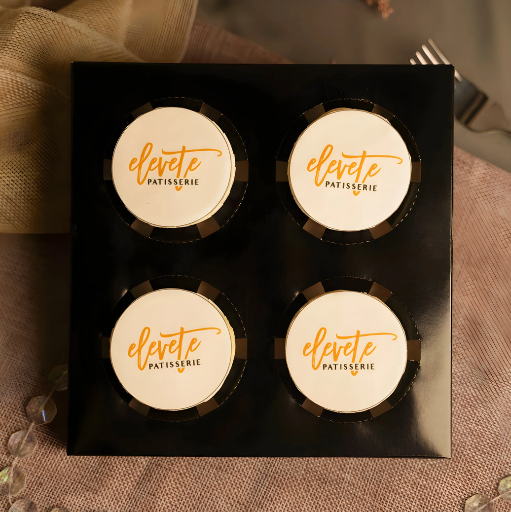 Custom Edible Image Box of 4 Cupcakes (10 units)