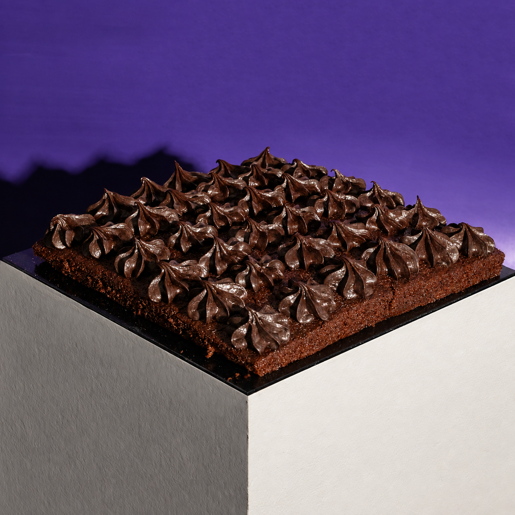 Square Ultimate Chocolate Cake Bites 9 Inch (1.2kg)