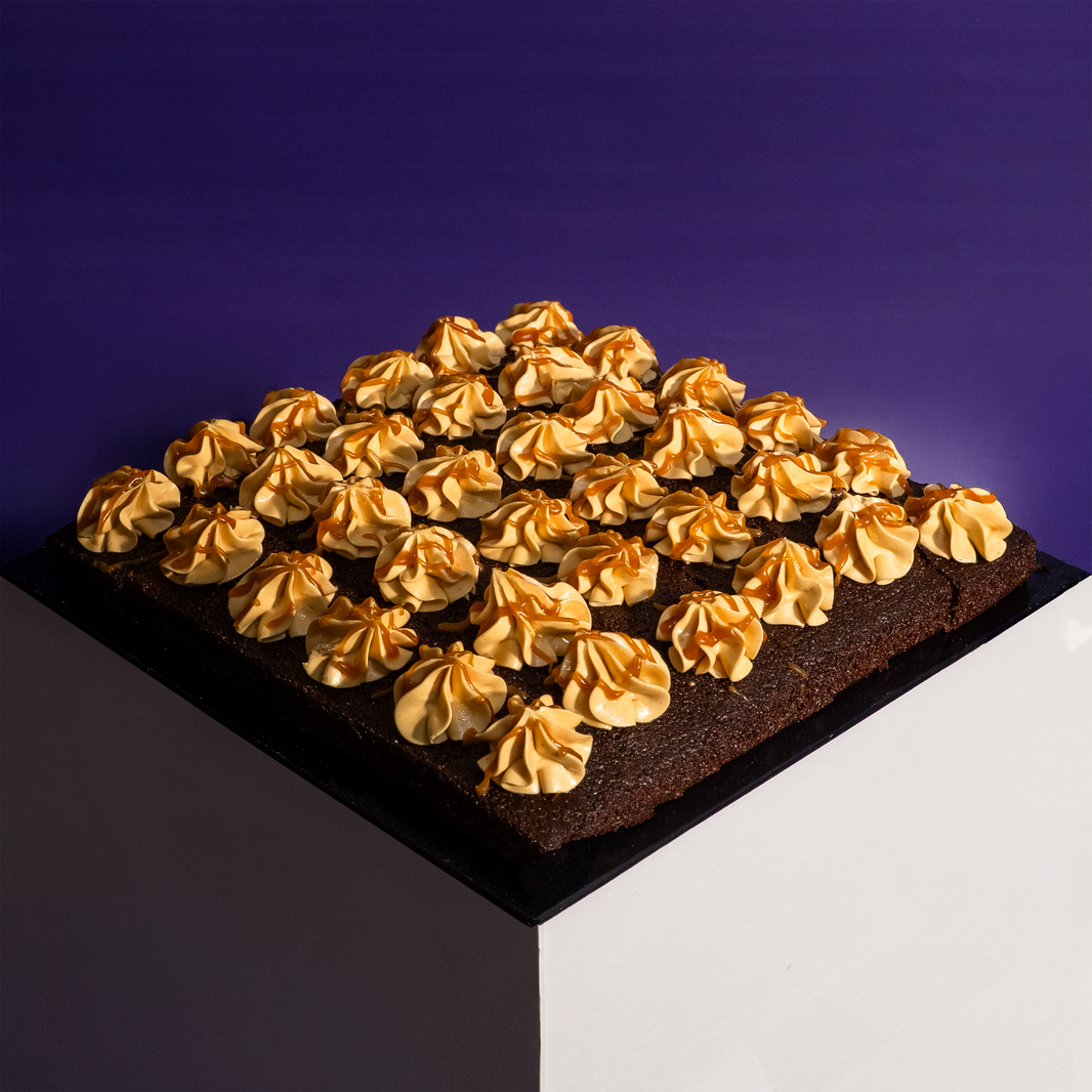 Square Salted Caramel Chocolate Cake Bites 9 Inch (1.2kg)