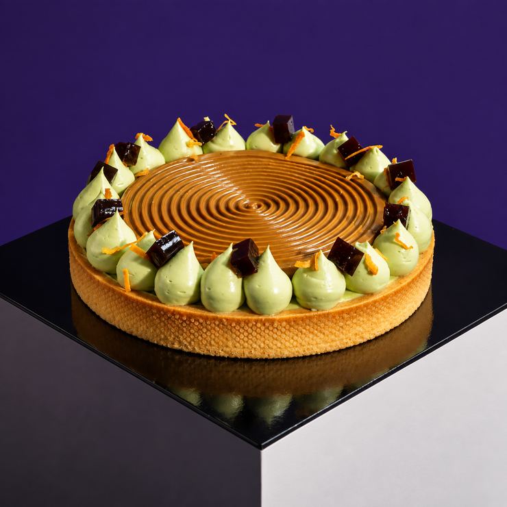 Pandan Coffee Tart 7 Inch