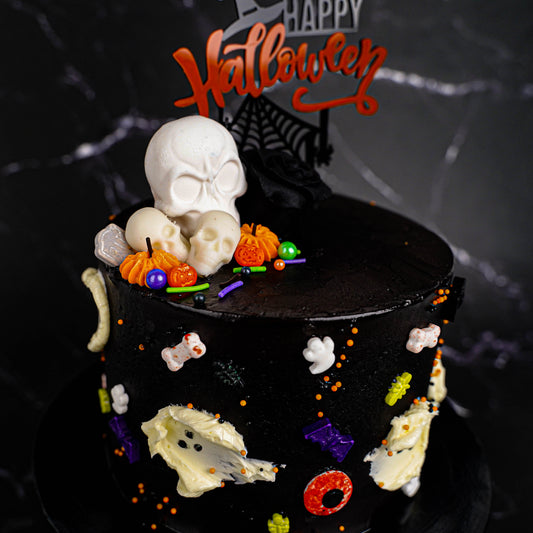 The Halloween Skull Cake