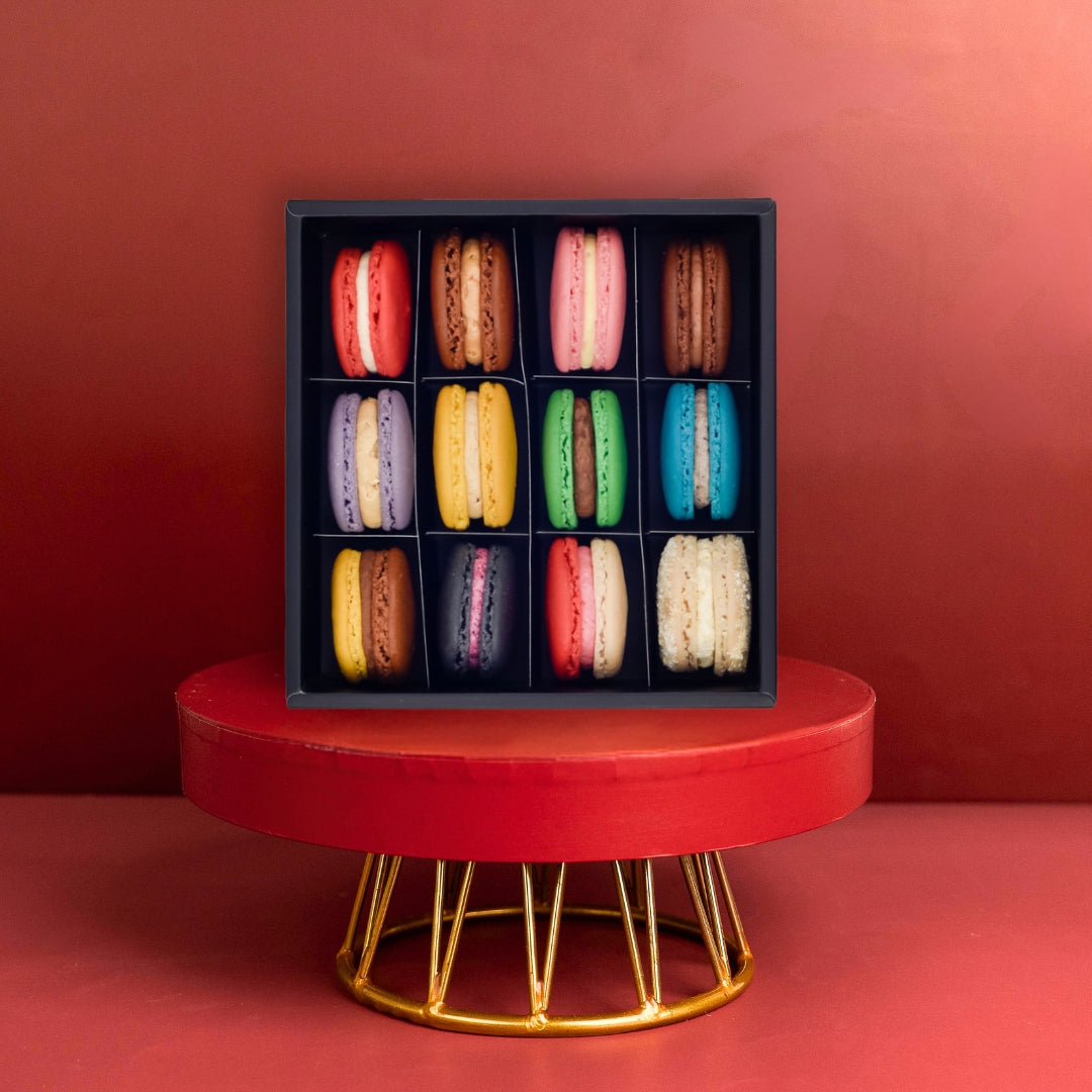 Valentine's Day Box of 12 Assorted Macarons