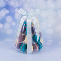 Assorted Macarons - Tower of 25 Blue Moon