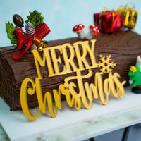 Yule Log Cake (Salted Caramel Chocolate Roulade)