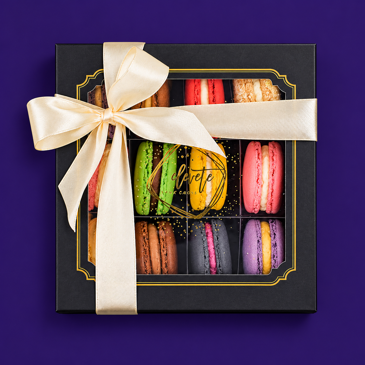 Box of 12 Assorted Macarons