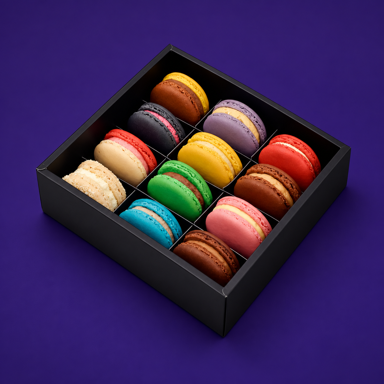 Box of 12 Assorted Macarons