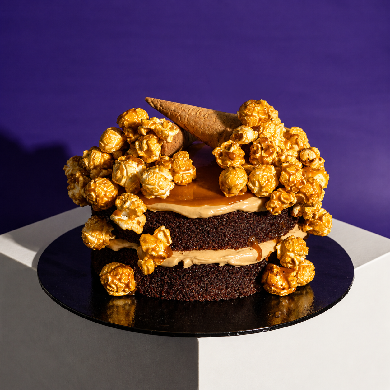 Salted Caramel Chocolate Popcorn Mini Cake 5 Inch (0.6kg)