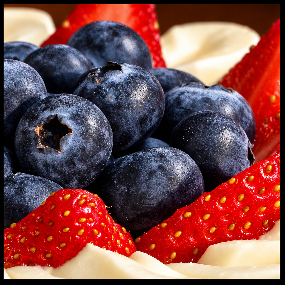 Burnt Cheesecake with Berries