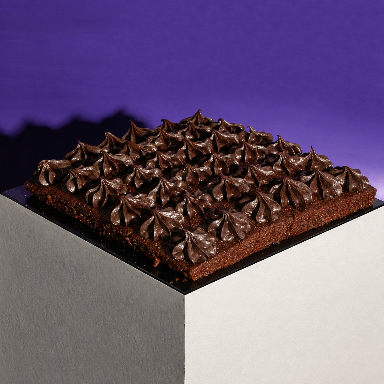 Square Ultimate Chocolate Cake Bites 9 Inch (1.2kg)