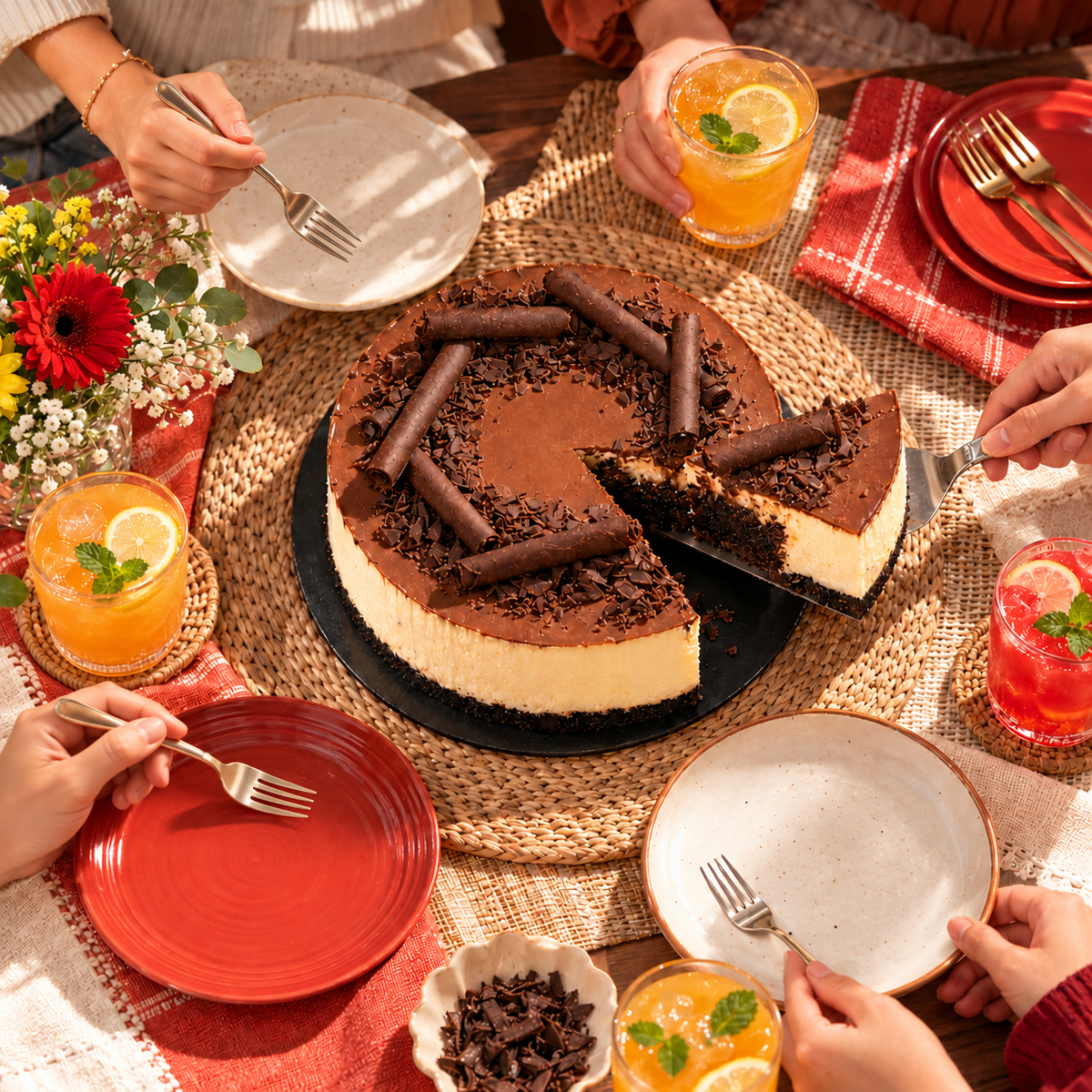 Chocolate Tuxedo Cake