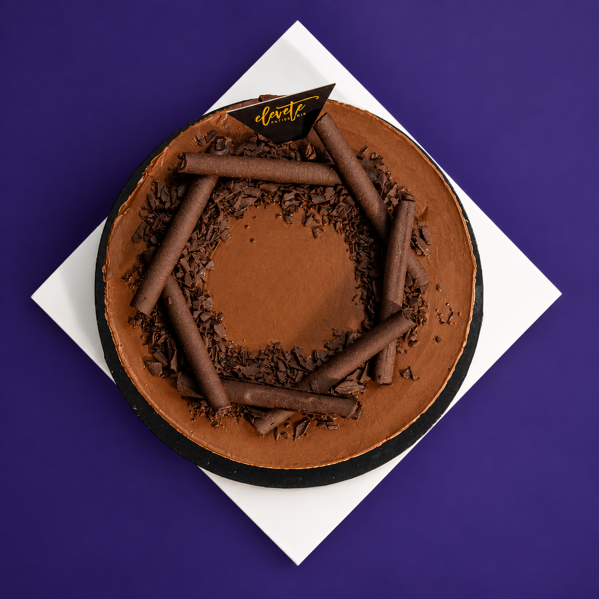 Chocolate Tuxedo Cake