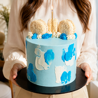 Brushstroke Blue - Designer Cake
