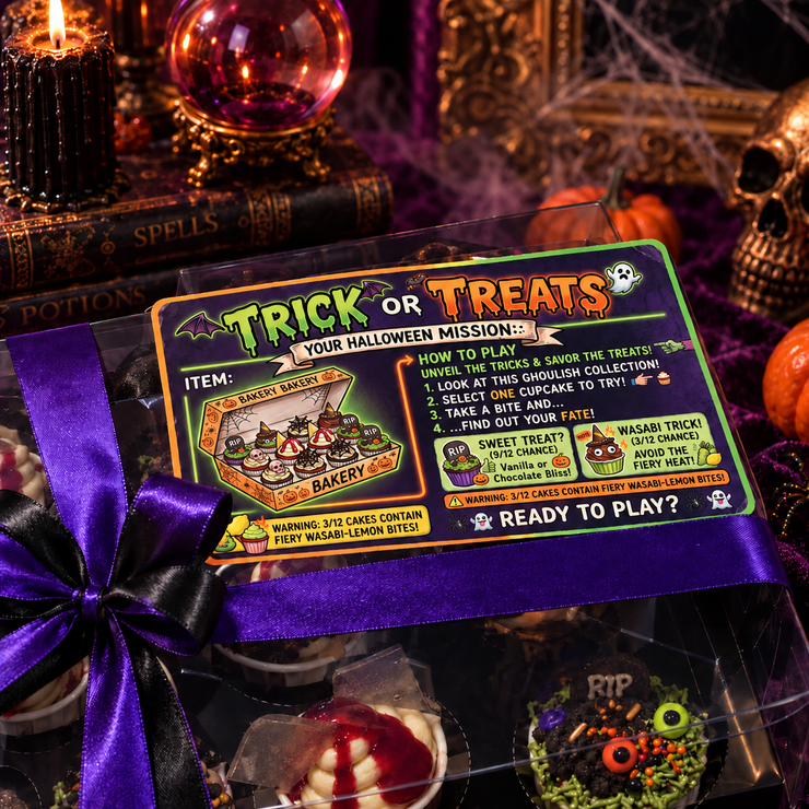 Trick or Treat – Halloween Cupcake Box (12 pcs)