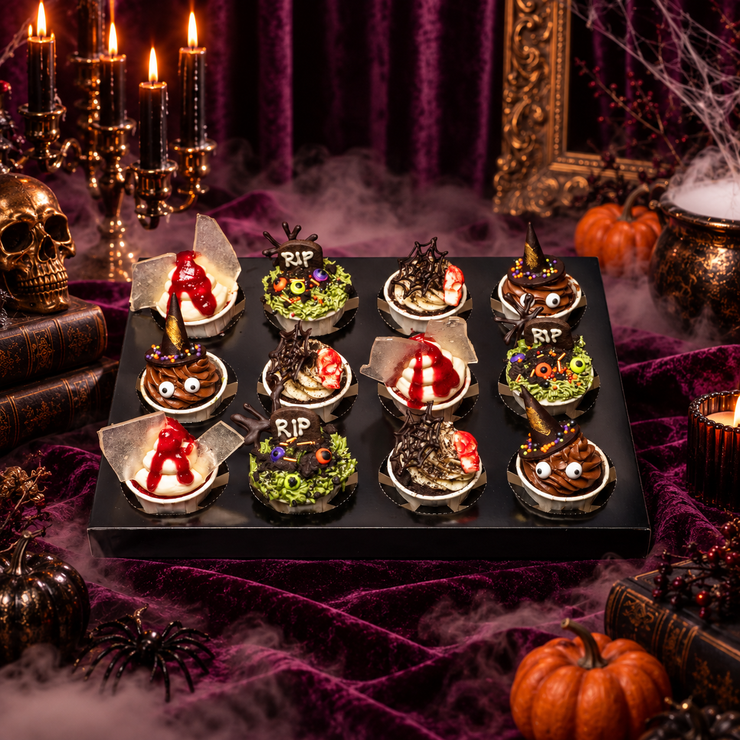 Trick or Treat – Halloween Cupcake Box (12 pcs)