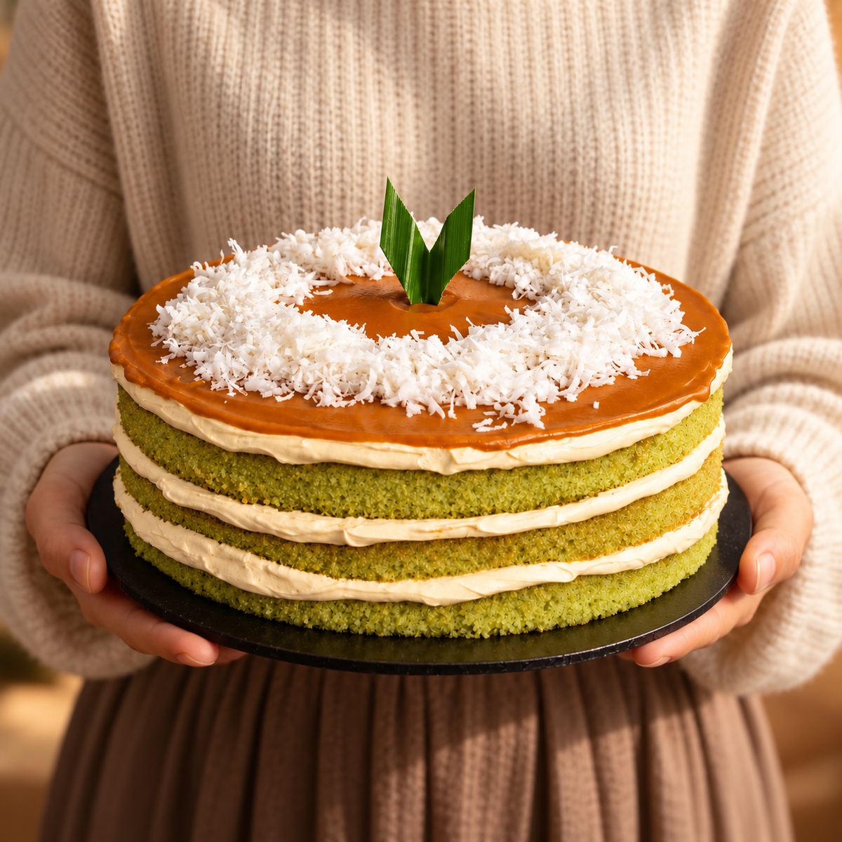 The Locale Cake (Pandan Gula Melaka)