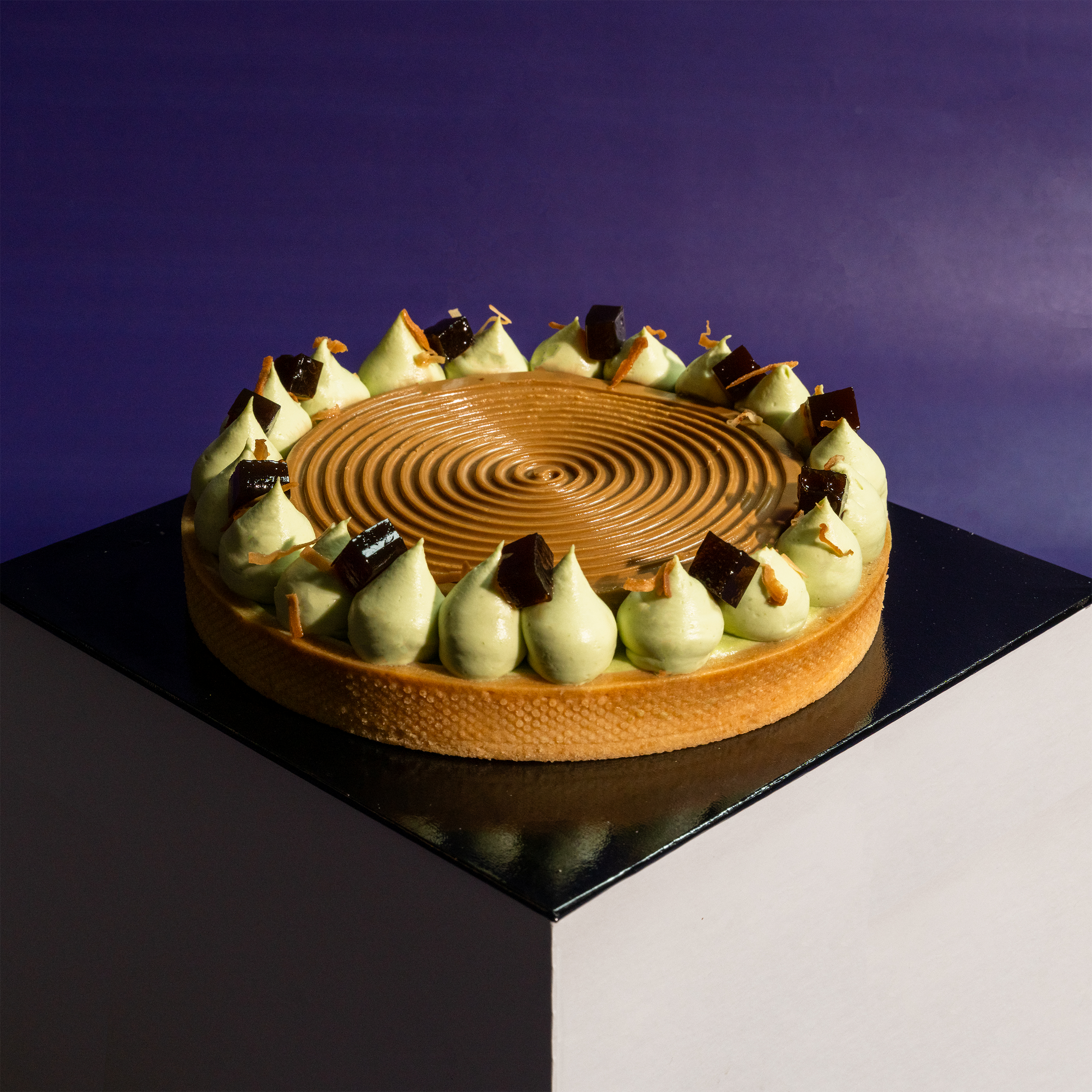 Pandan Coffee Tart 7 Inch