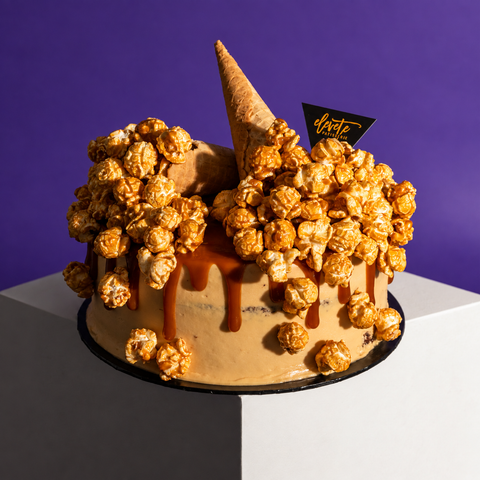 Salted Caramel Chocolate Popcorn Cake 7 Inch (1kg)