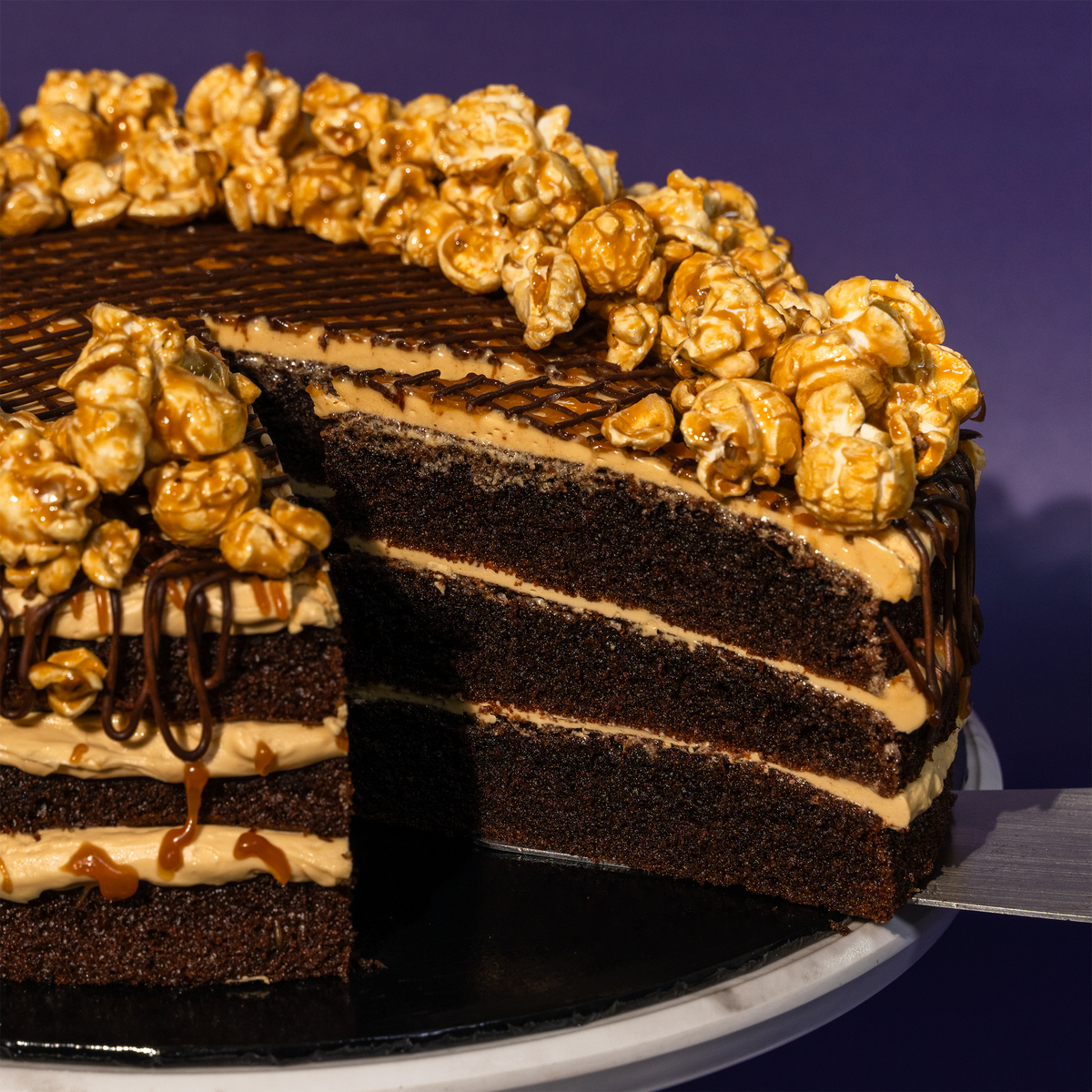 Salted Caramel Chocolate Popcorn Cake 9 Inch (2kg)