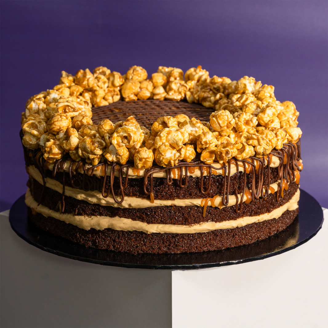 Salted Caramel Chocolate Popcorn Cake 9 Inch (2kg)