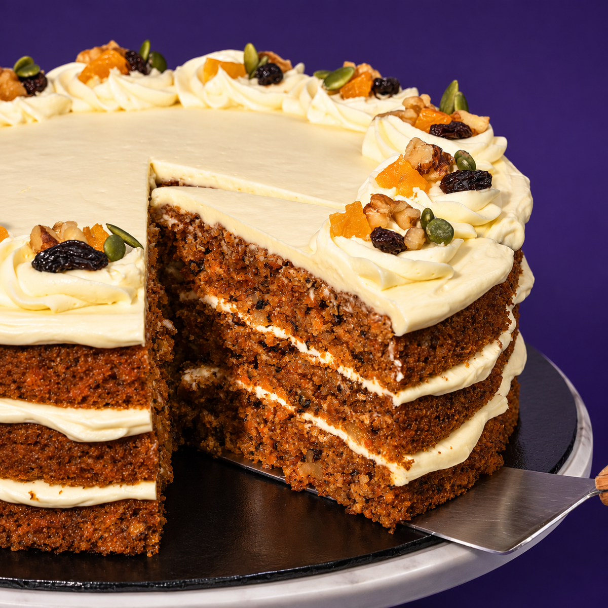 Sourdough Carrot Walnut Cake