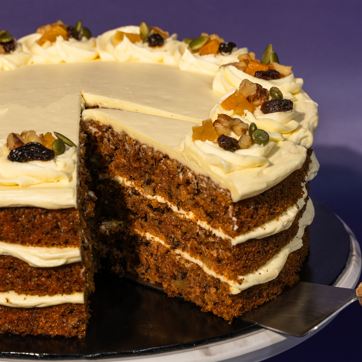 Sourdough Carrot Walnut Cake