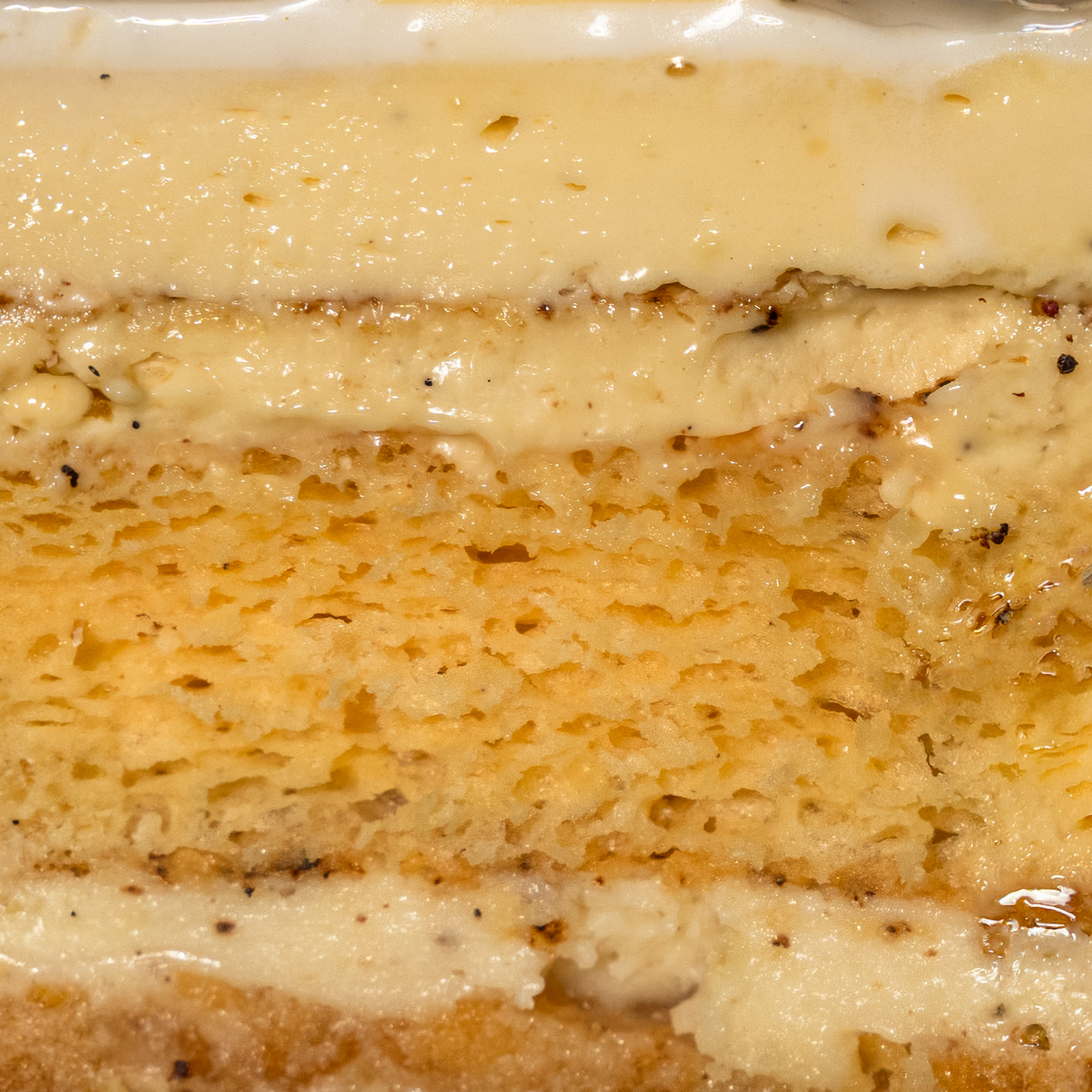 Vanilla Mirror Glaze Entremet