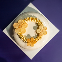 Vanilla Mirror Glaze Entremet