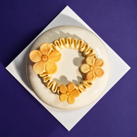 Vanilla Mirror Glaze Entremet