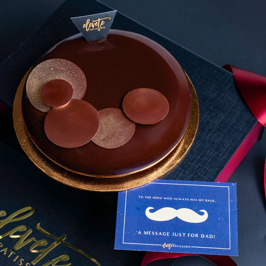 Father's Day Midnight Chocolate Mousse Cake