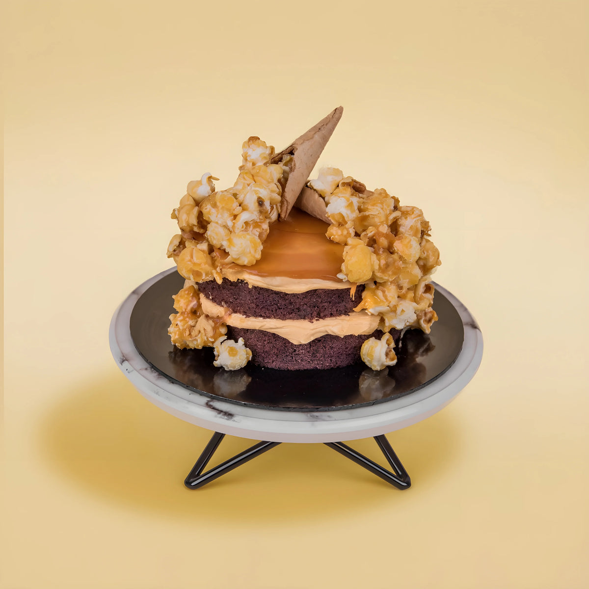 Salted Caramel Chocolate Popcorn Mini Cake 5 Inch (0.6kg)