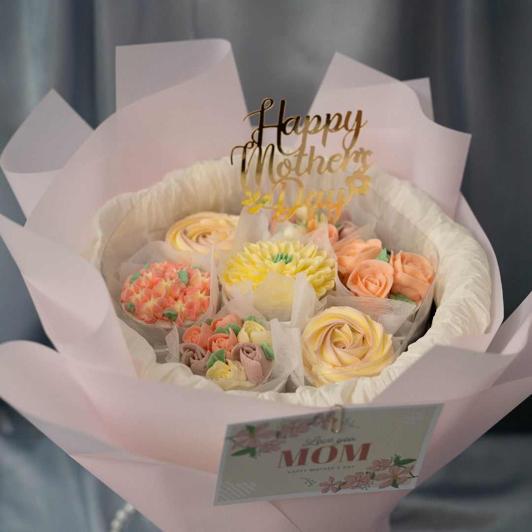 Mother’s Day Flower Cupcake Bouquet