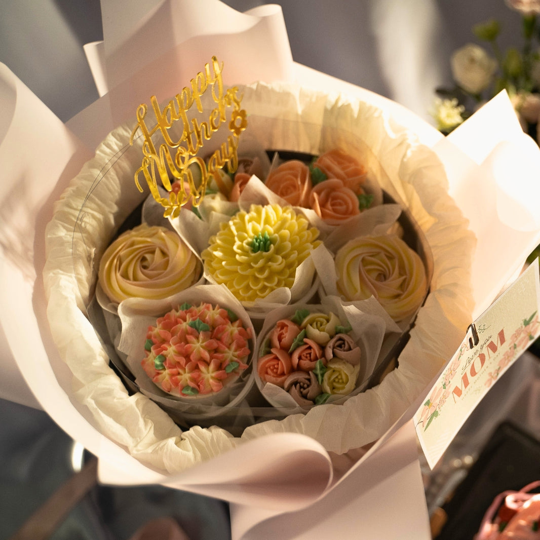 Mother’s Day Flower Cupcake Bouquet