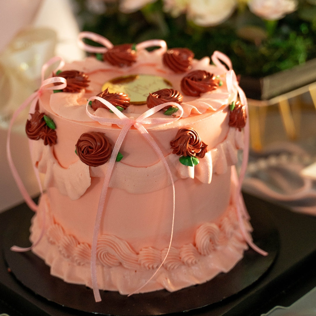 Mother’s Day Vintage Ribbon Sugee Cake
