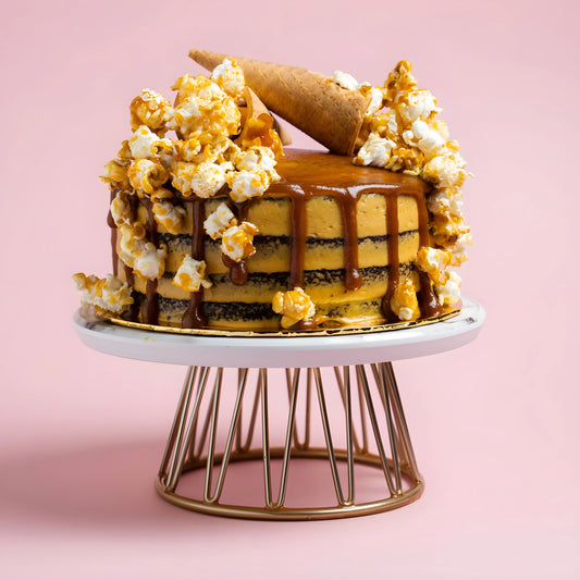 Salted Caramel Chocolate Popcorn Cake 7 Inch (1kg)