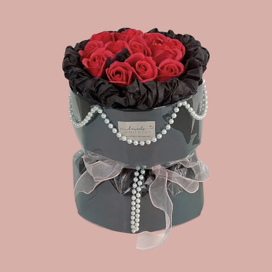 Black Romance Soap Rose Bouquet