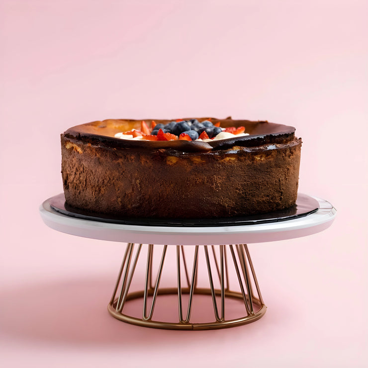 Burnt Cheesecake with Berries