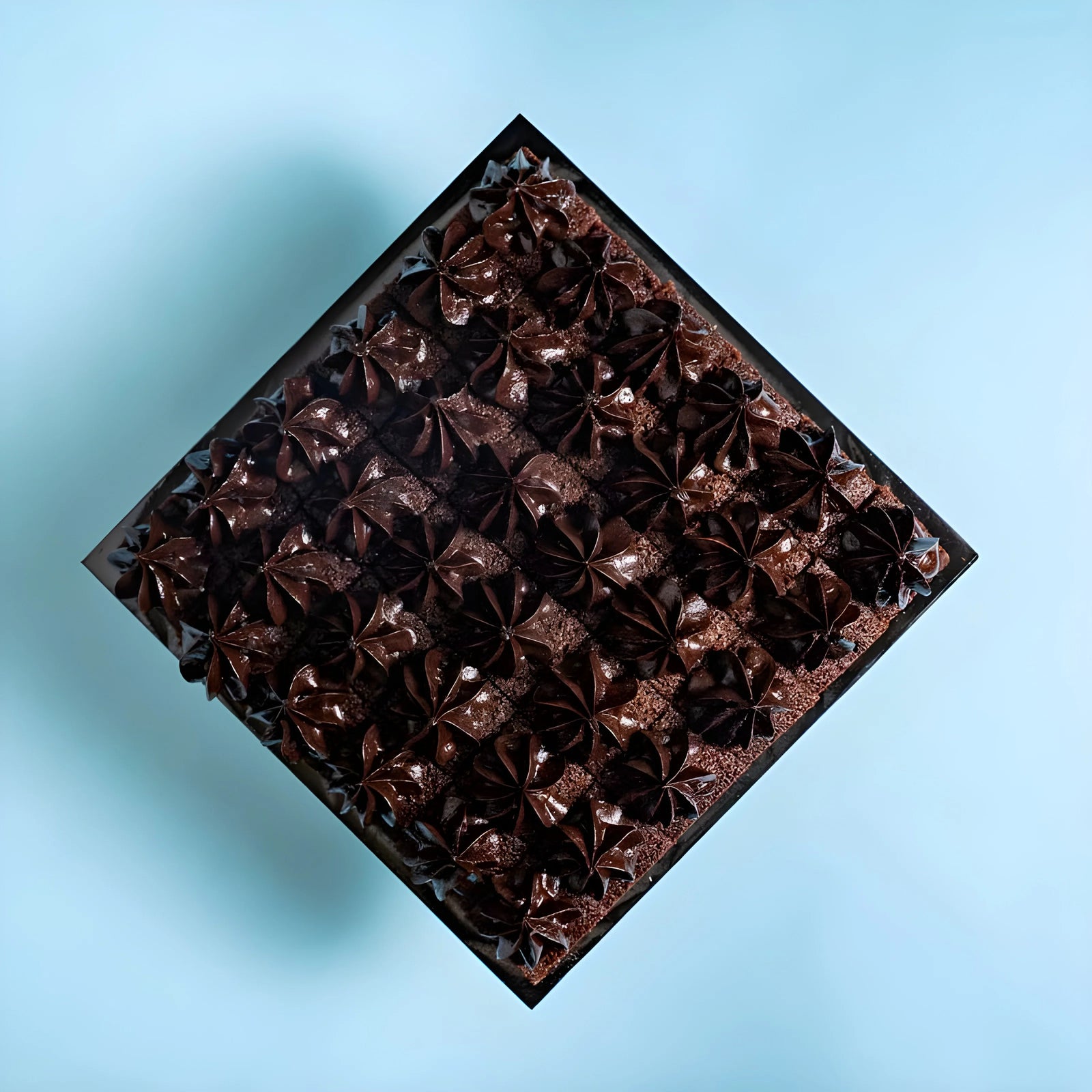 Square Ultimate Chocolate Cake Bites 9 Inch (1.2kg)
