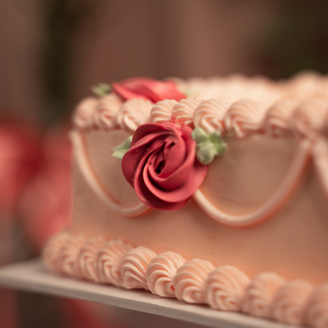 Raspberry Rose Lychee Sugee Cake
