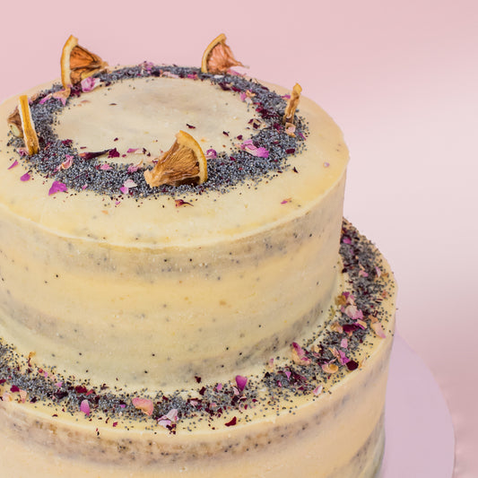 Lemon Poppyseed 2-Tier Cake (4kg)