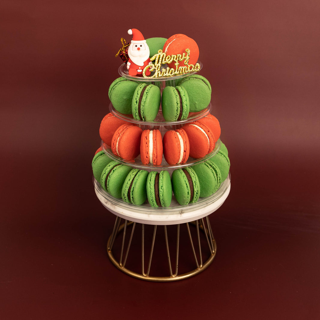 Christmas Macaron Tower of 30