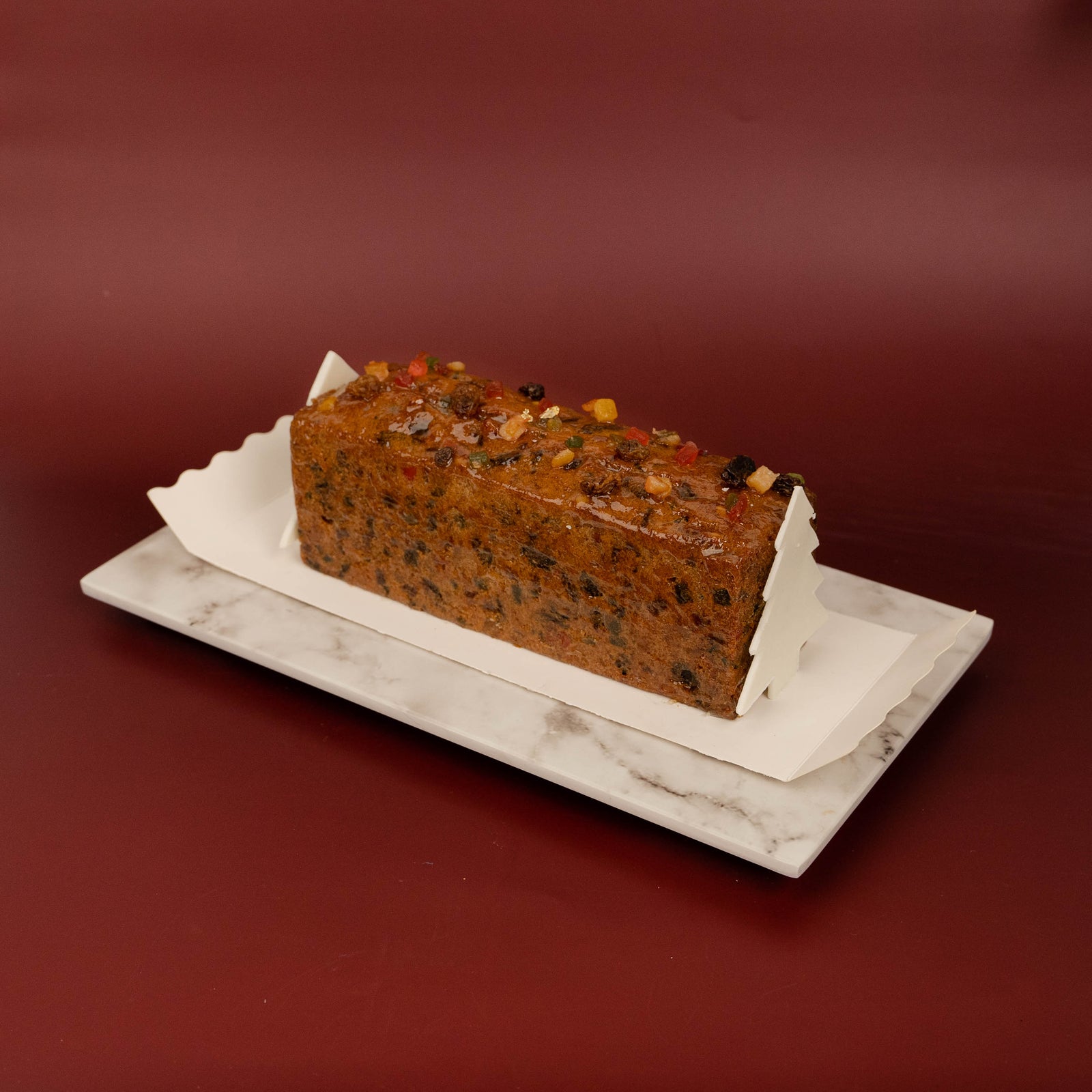 Grandma's Fruit Cake with Biscoff Ganache, Apricot Glaze