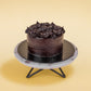 Top View of Mini Death by Chocolate Cake decorated with generous amount of Chocolate Ganache Rosettes On Top by Elevete Patisserie