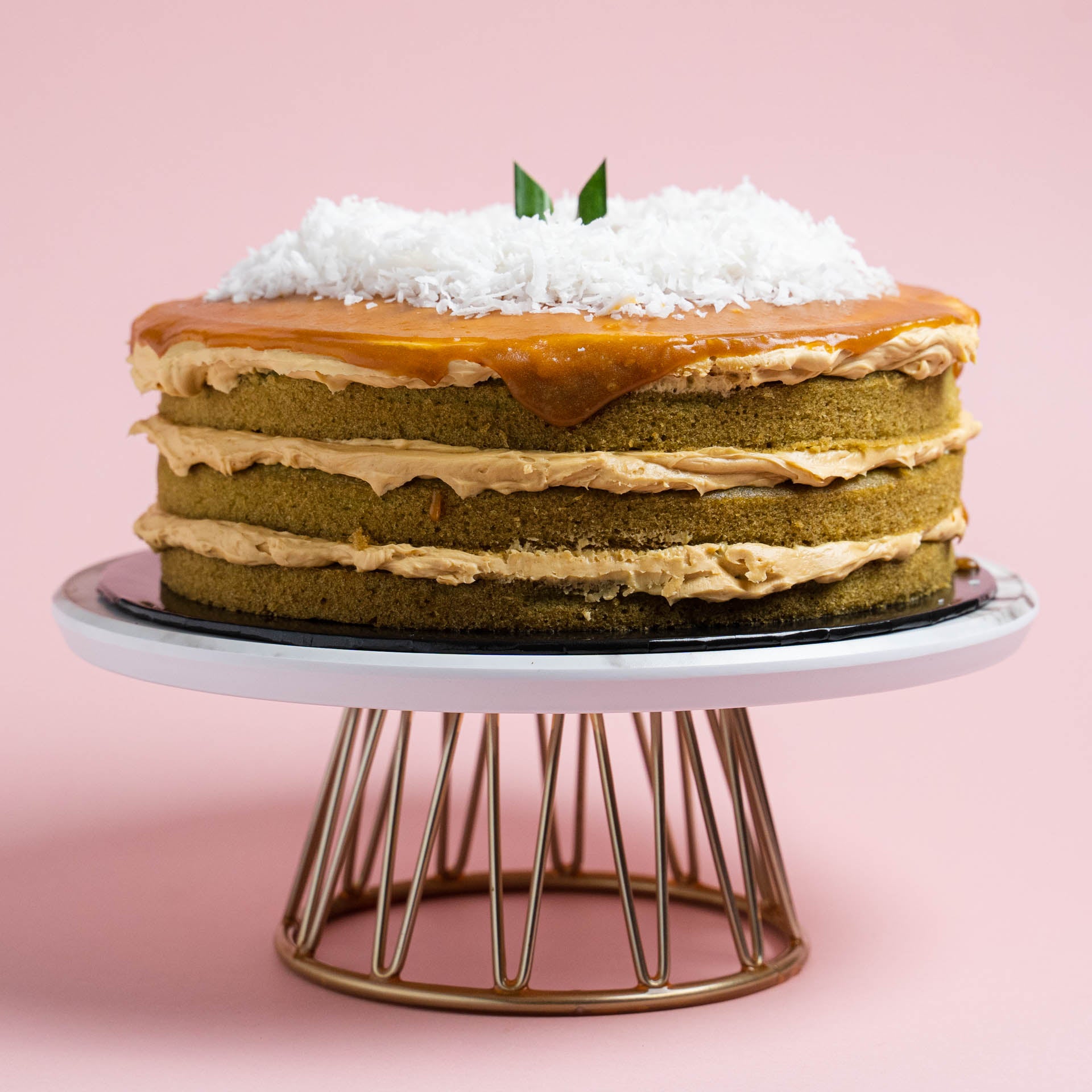 Pandan Gula Melaka Cake | The Locale Cake | Elevete Patisserie