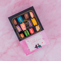 Valentine's Box of 12 Assorted Macarons