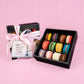 Valentine's Day Macaron Gift Box & Fresh Flowers Bundle